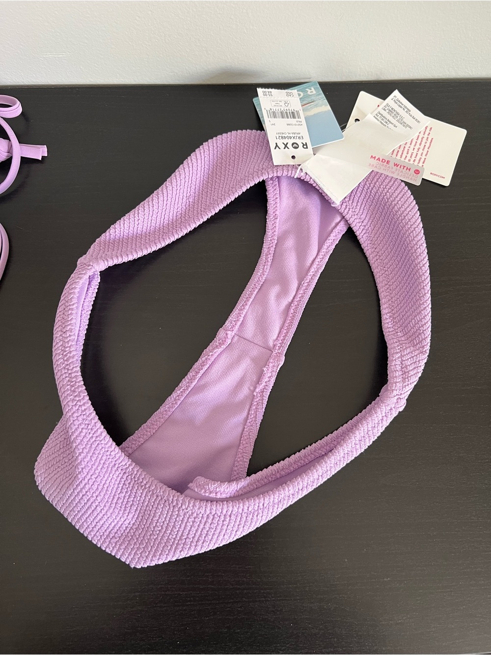 2/$32 Roxy Lilac Textured Bikini Set | Size Small - Picture 8 of 16
